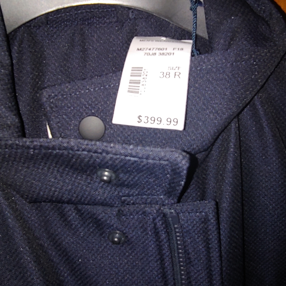 Navy 3/4 Raincoat